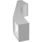 Ekena Millwork 4-in. W x 8-in. D x 20-in. H Westlake Architectural Grade PVC Knee Brace BRCP04X08X20WTL - alternate 5